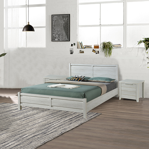Cielo Natural Wood Like MDF Bedroom Suite 3 Pcs In Multiple Size & Colour